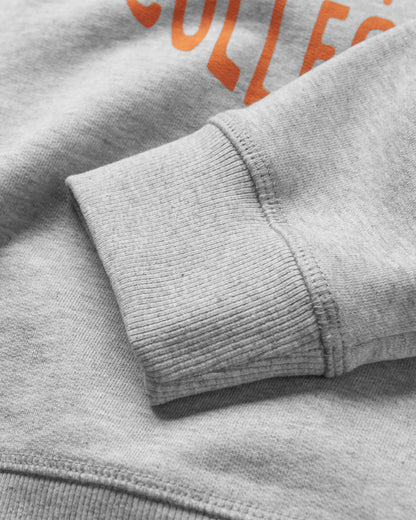 Wander Recycled Cotton Marl Sweatshirt - Light Grey Marl - Flatlay