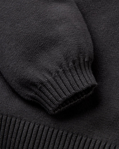 Penida Knitted Jumper - Faded Black - Flatlay