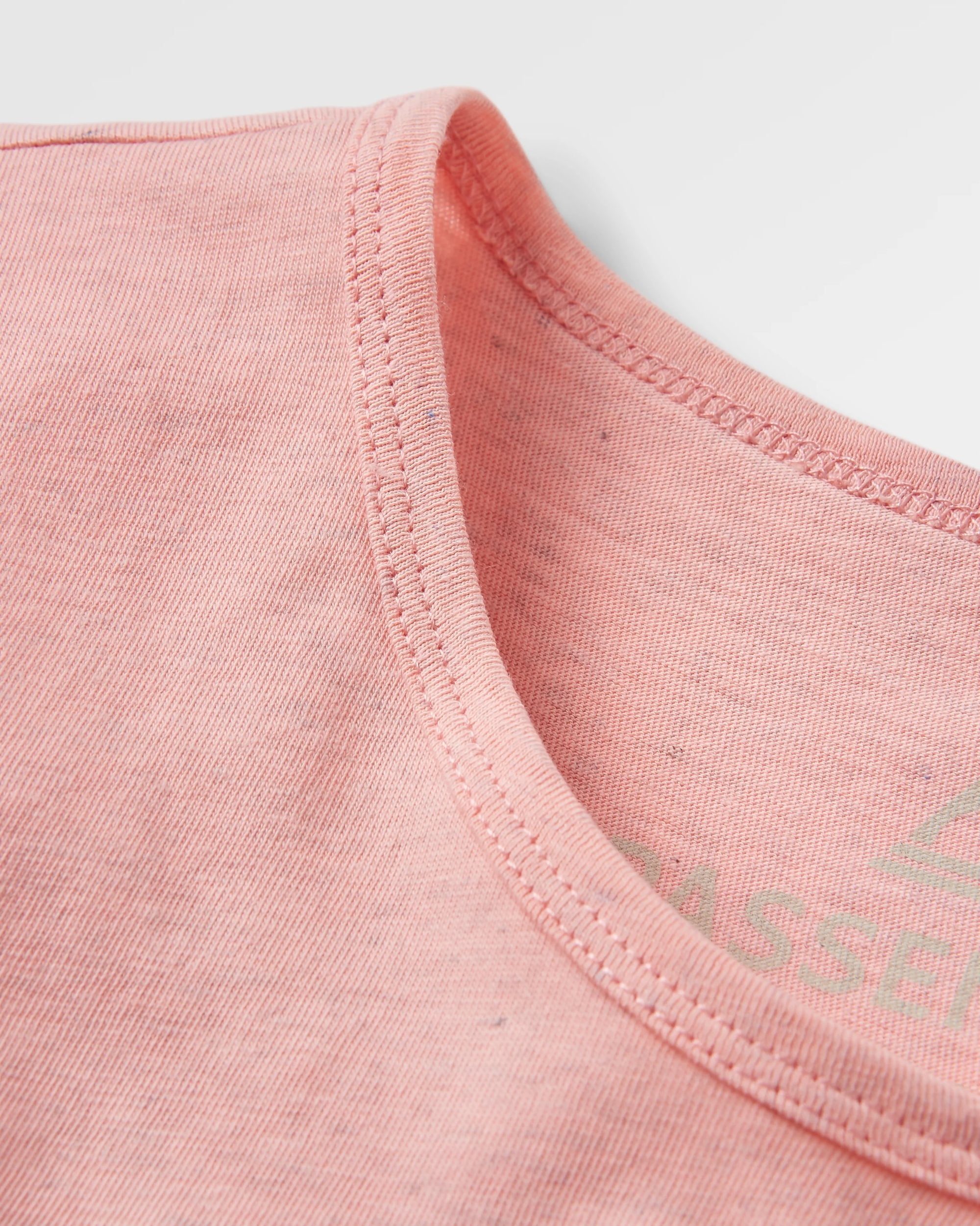 Sunburst Organic Vest - Soft Shell Pink - Flatlay