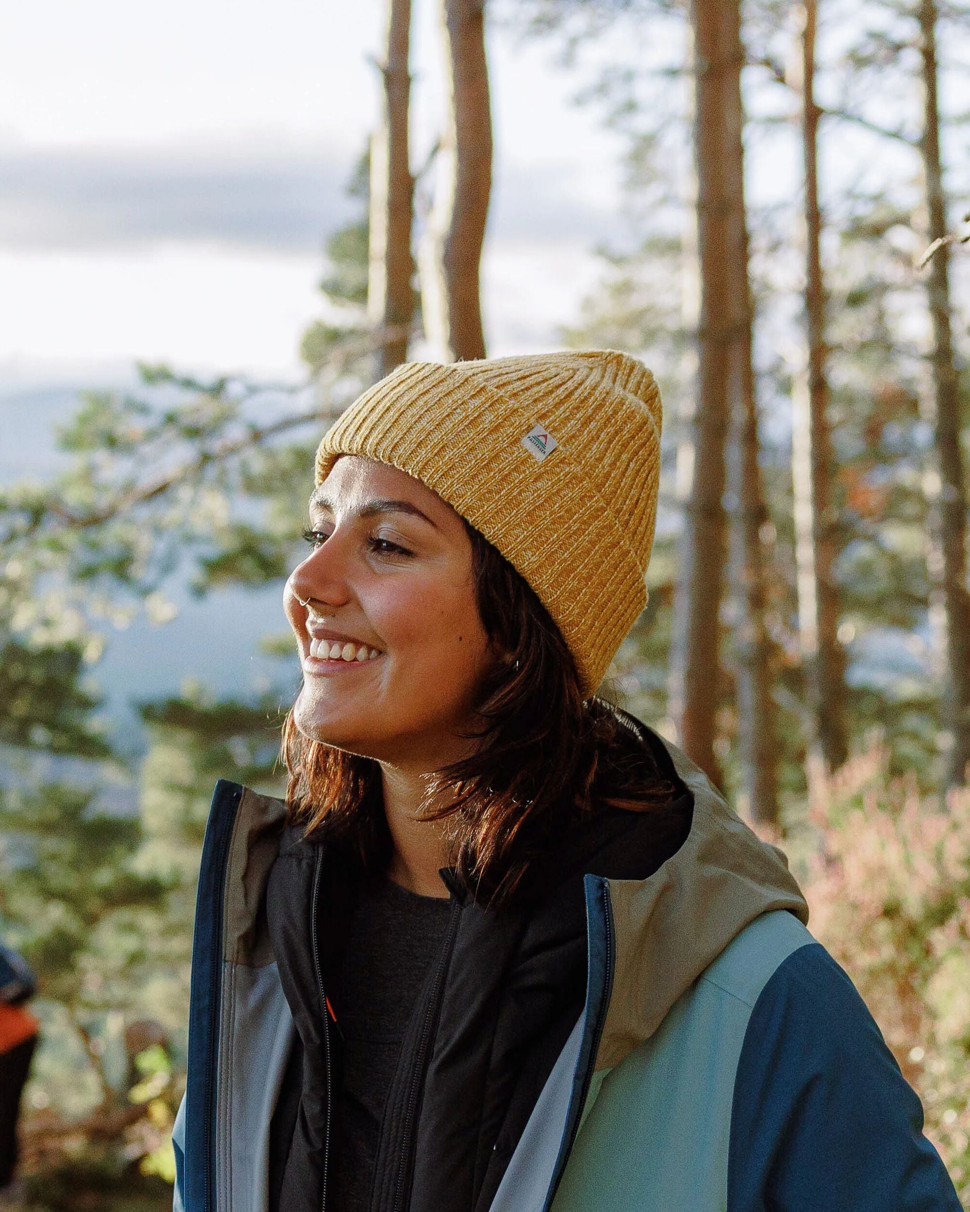 Fisherman Marl Beanie - Mustard Yellow - Lifestyle - Female