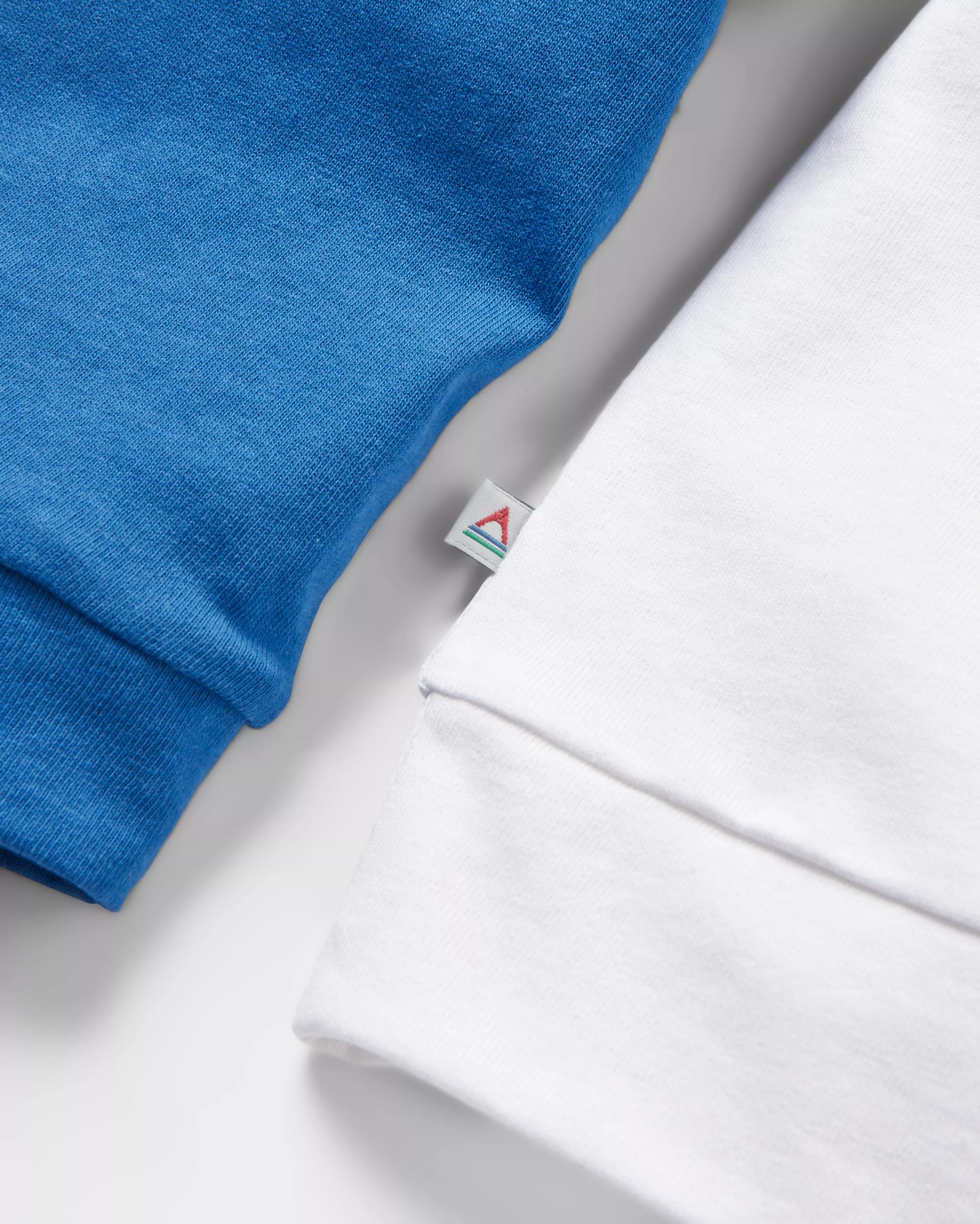 Outlook Recycled LS T-Shirt - True Blue - Flatlay
