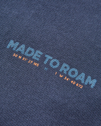 Pace Recycled Cotton Hoodie - Deep Navy - Flatlay