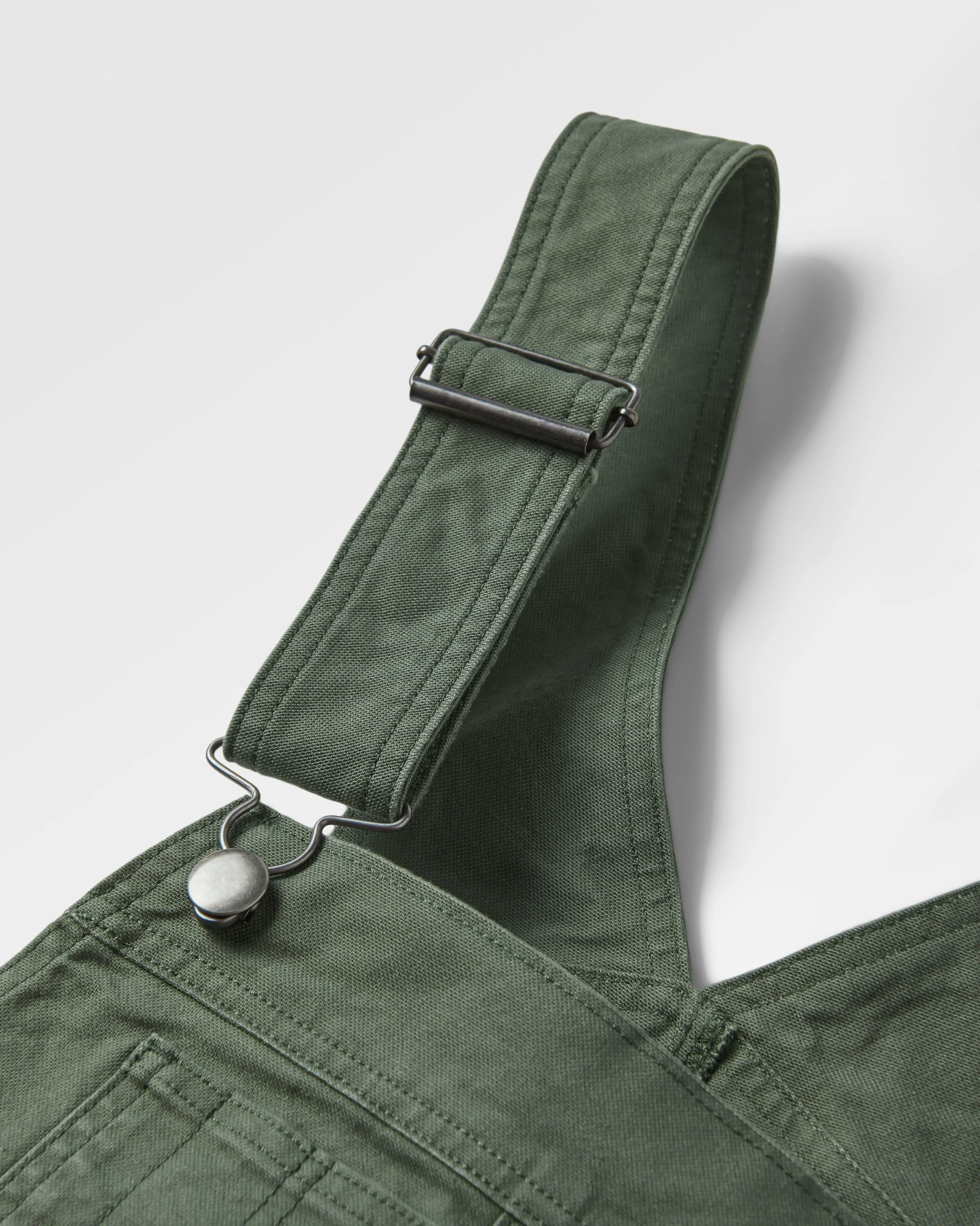 Vantage Organic Cotton Dungaree - Khaki - Flatlay
