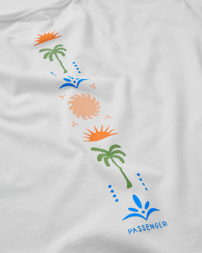 Stack Pocket T-shirt - White - Flatlay