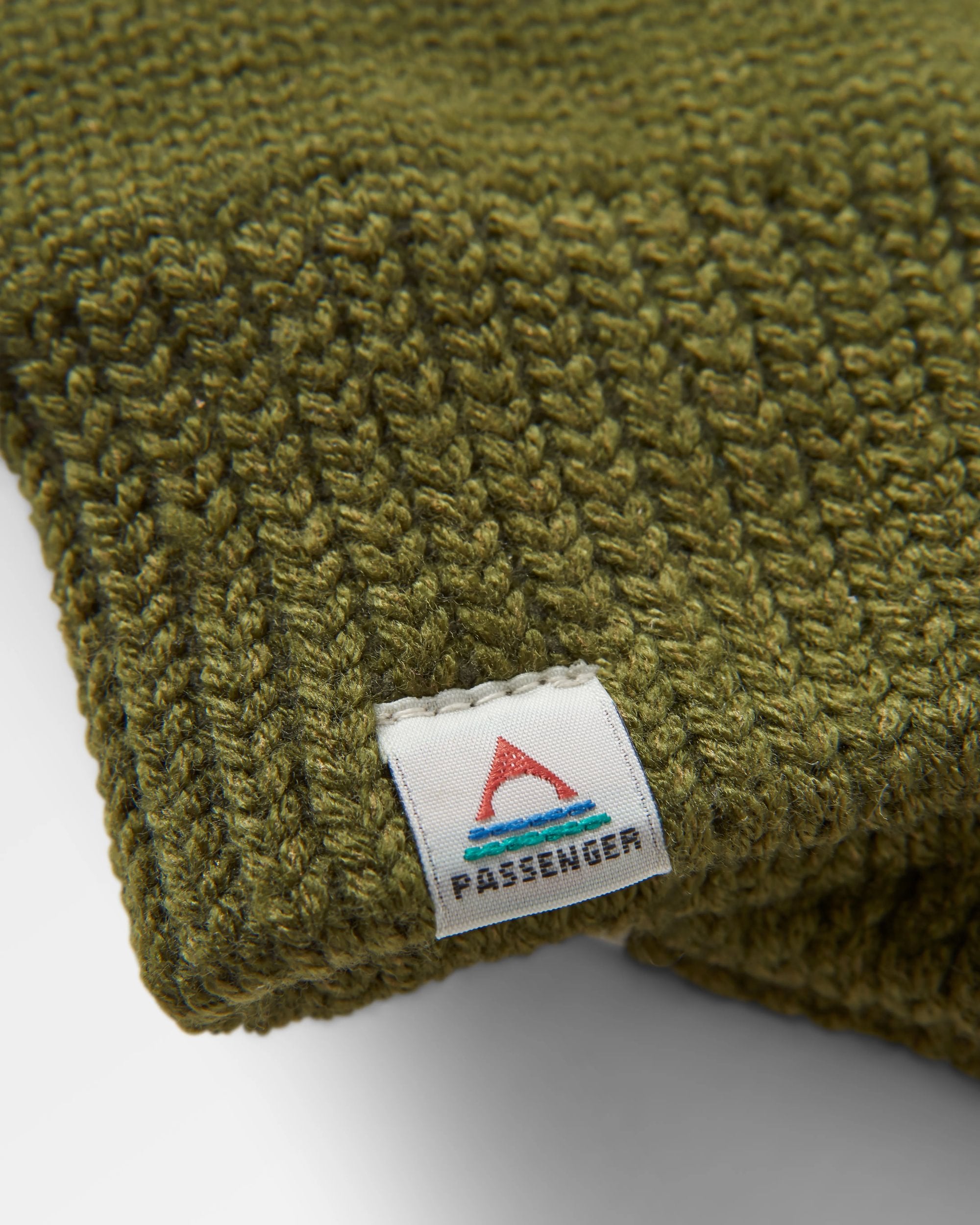 Gale Recycled Knitted Gloves - Khaki - Flatlay