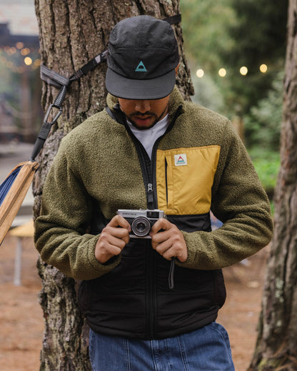 Born Explorer Recycled Polar-Lined Sherpa Fleece - Khaki - Lifestyle