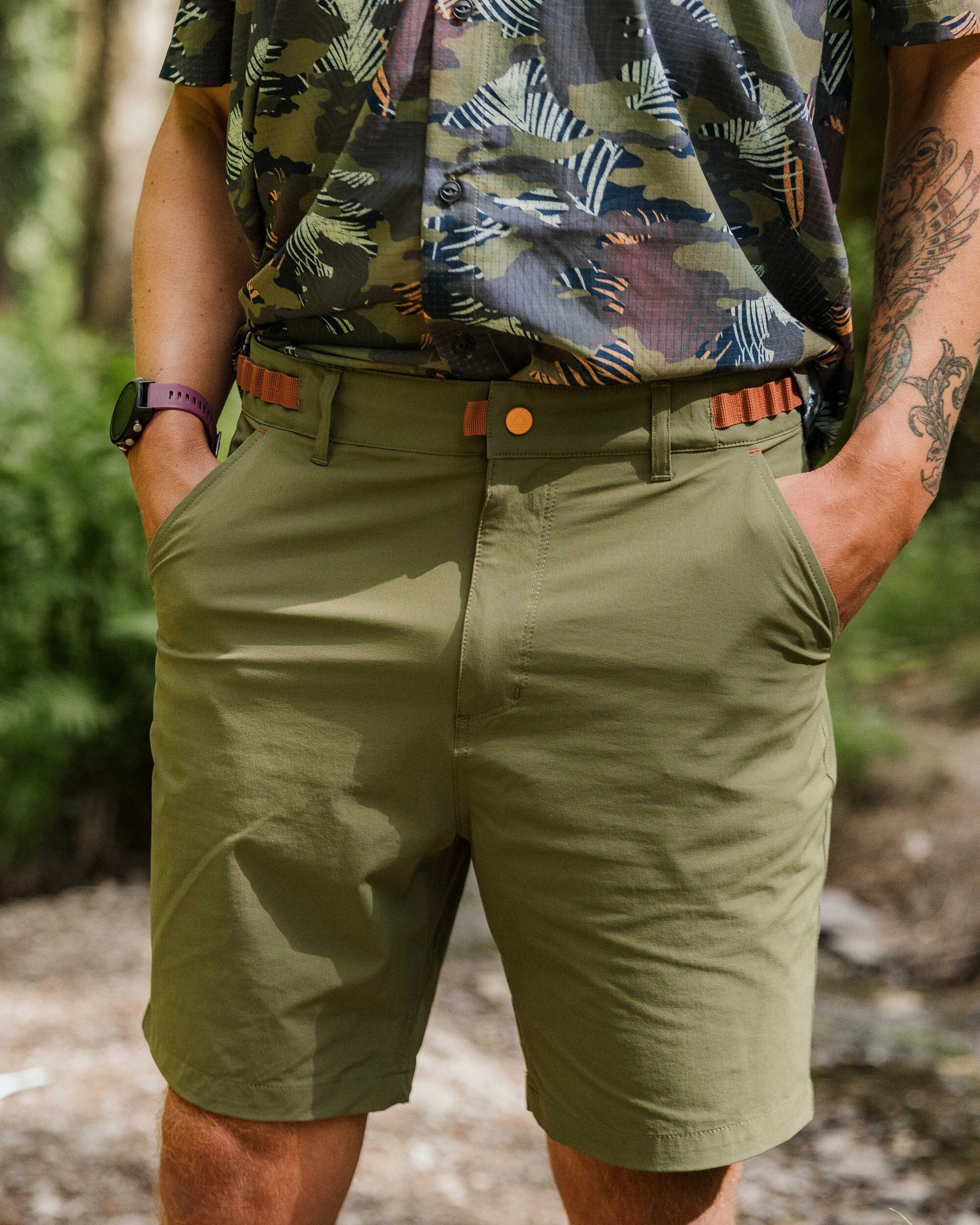 365 Trail Short - Khaki - Lifestyle
