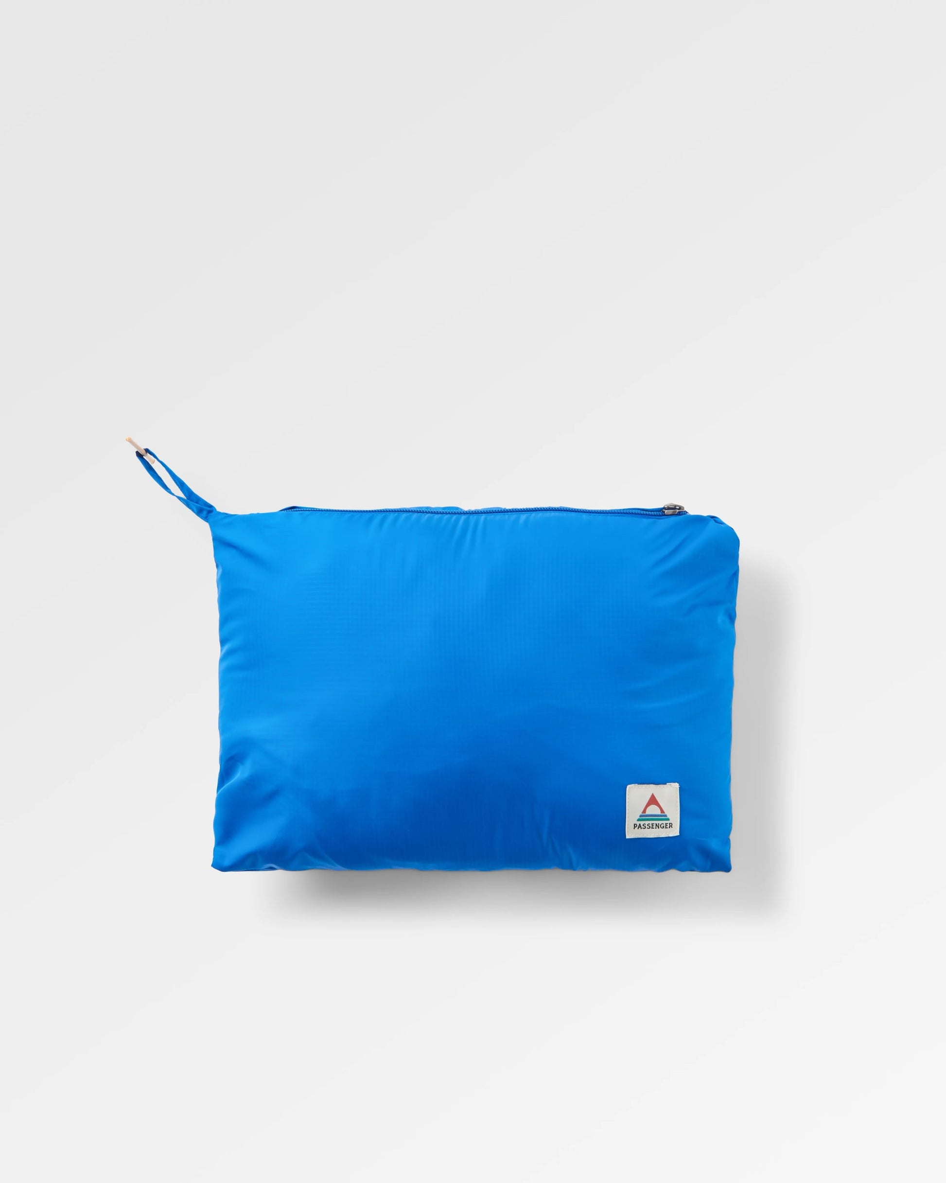 Oceanic Recycled Insulated 1/2 Zip Jacket - Azure Blue/Charcoal - Flatlay