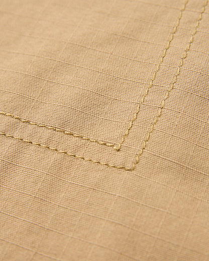 Rif-Raf Organic Cotton Ripstop Short - Biscuit - Flatlay