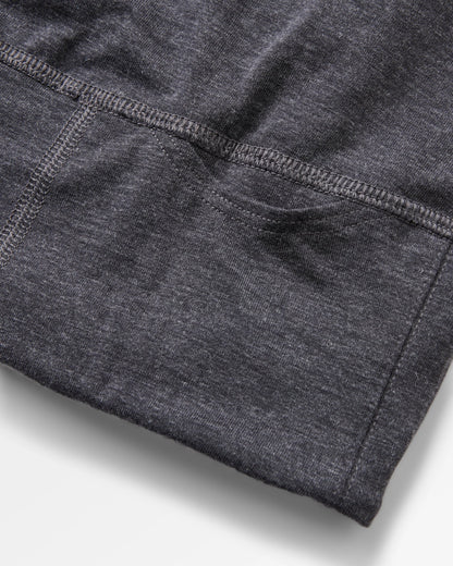 Womens Solscape Active T-Shirt - Faded Black Marl - Flatlay