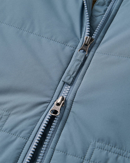 Flora Sherpa Lined Parka - Stormy Blue - Flatlay