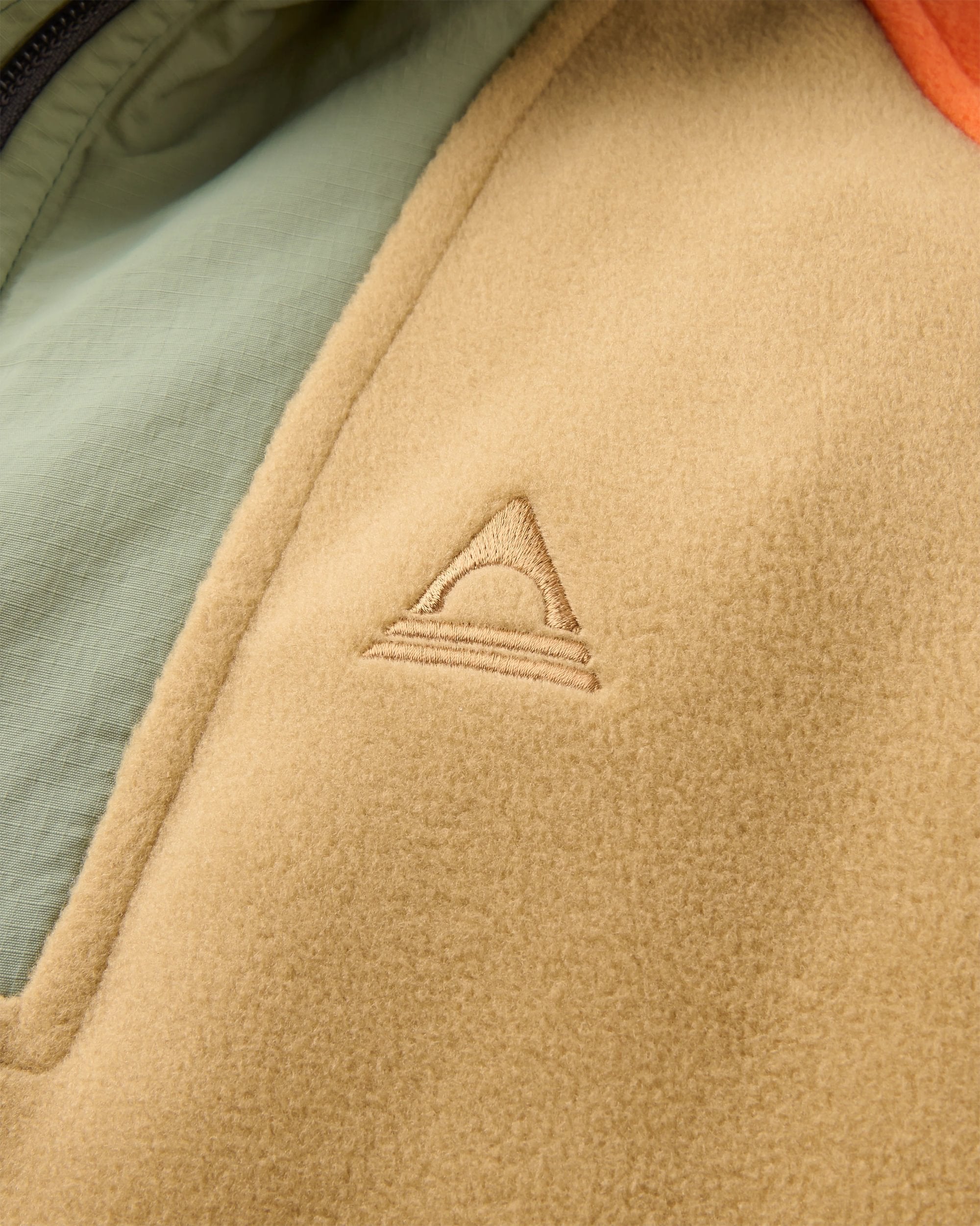 Alexander Full Zip Polartec® Fleece - Biscuit - Flatlay