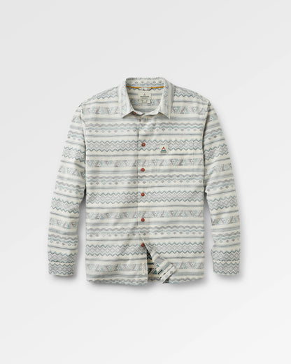 Amboro Organic Cotton Shirt - Mono Geo Birch  - Flatlay