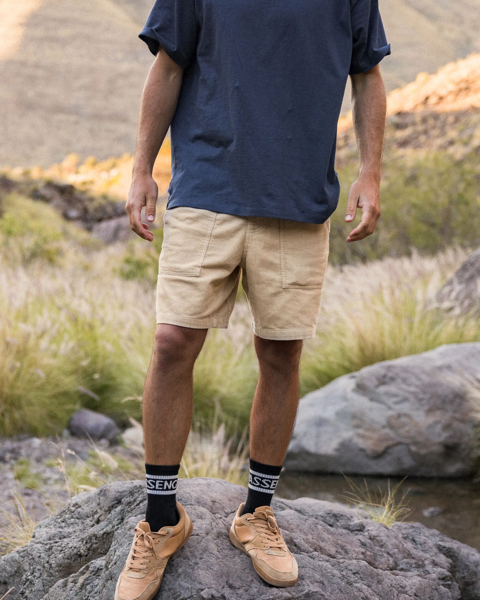 Shack Cord Short - Stone - Lifestyle