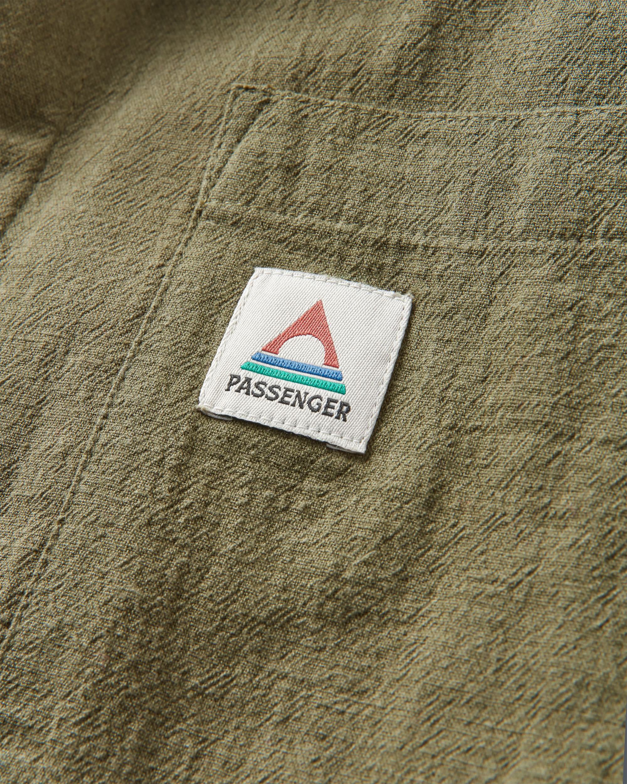 Arica Textured Shirt - Khaki - Flatlay
