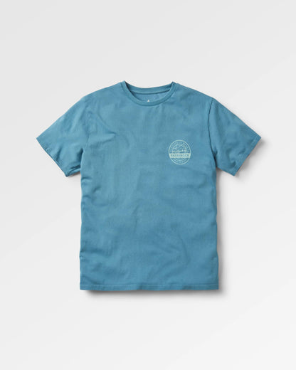 Odyssey Recycled Cotton T-Shirt - Provincial Blue - Flatlay