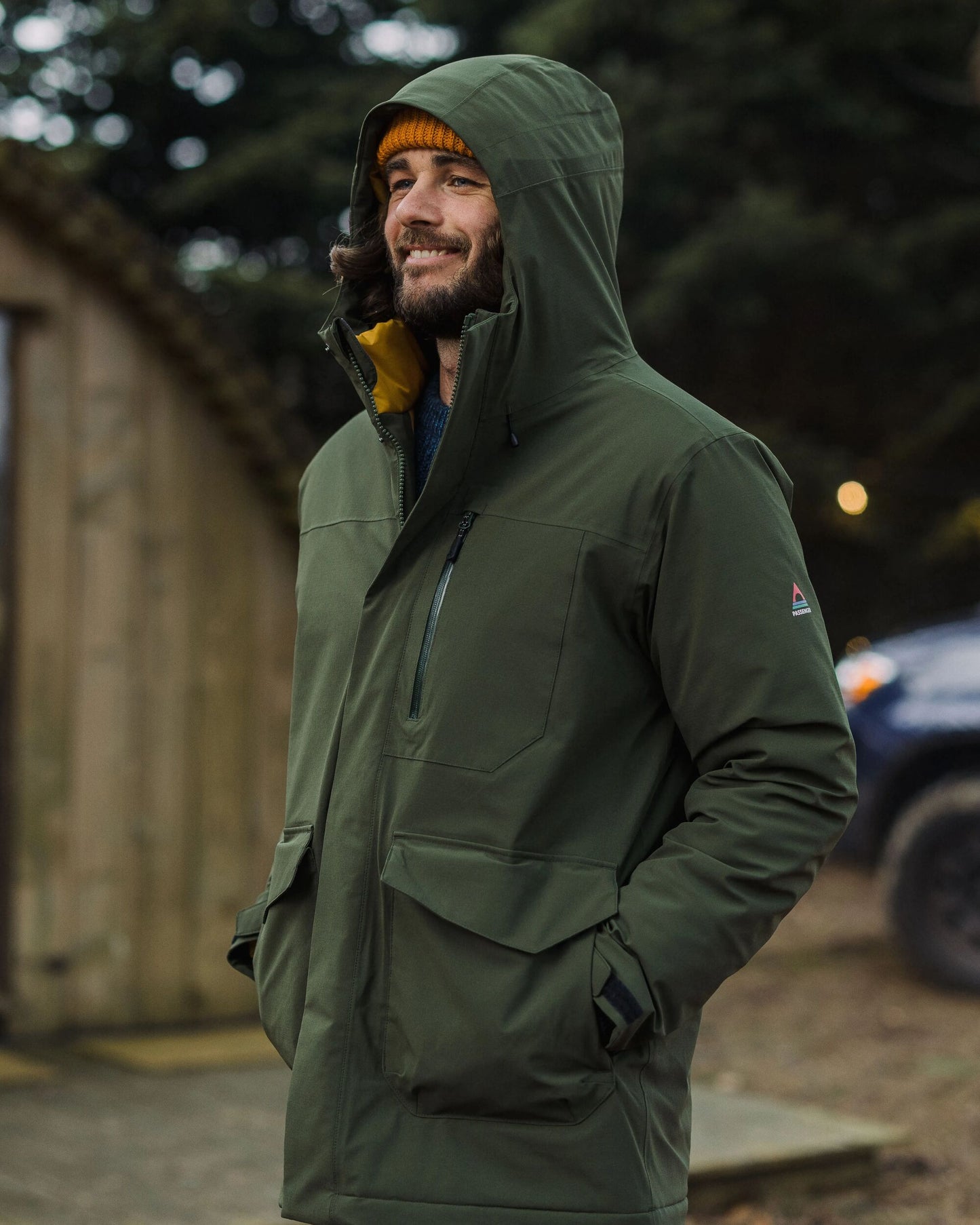 Rainier Waterproof Parka - Fir Tree - Lifestyle