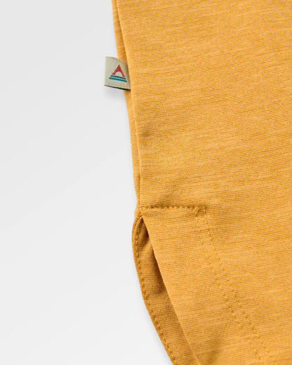 Sunvale Lightweight Surf T-Shirt - Spruce Yellow Marl - Flatlay