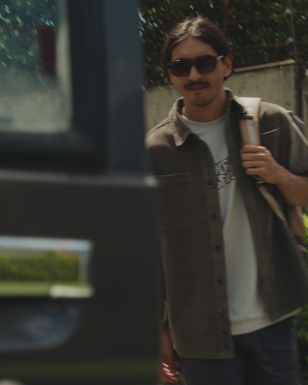 Backcountry Short Sleeve Cord Shirt - Dusty Olive - Lifestyle