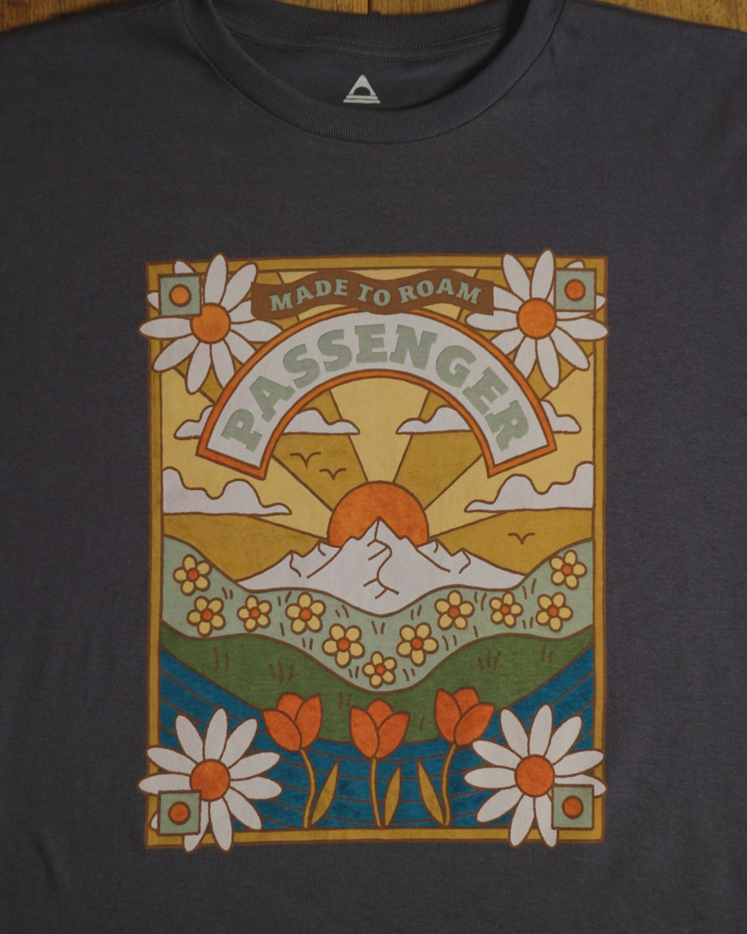 Seasonal Recycled Cotton Oversized T-Shirt - Charcoal - 