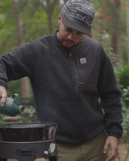 Reconnect Recycled Sherpa Fleece - Black - 