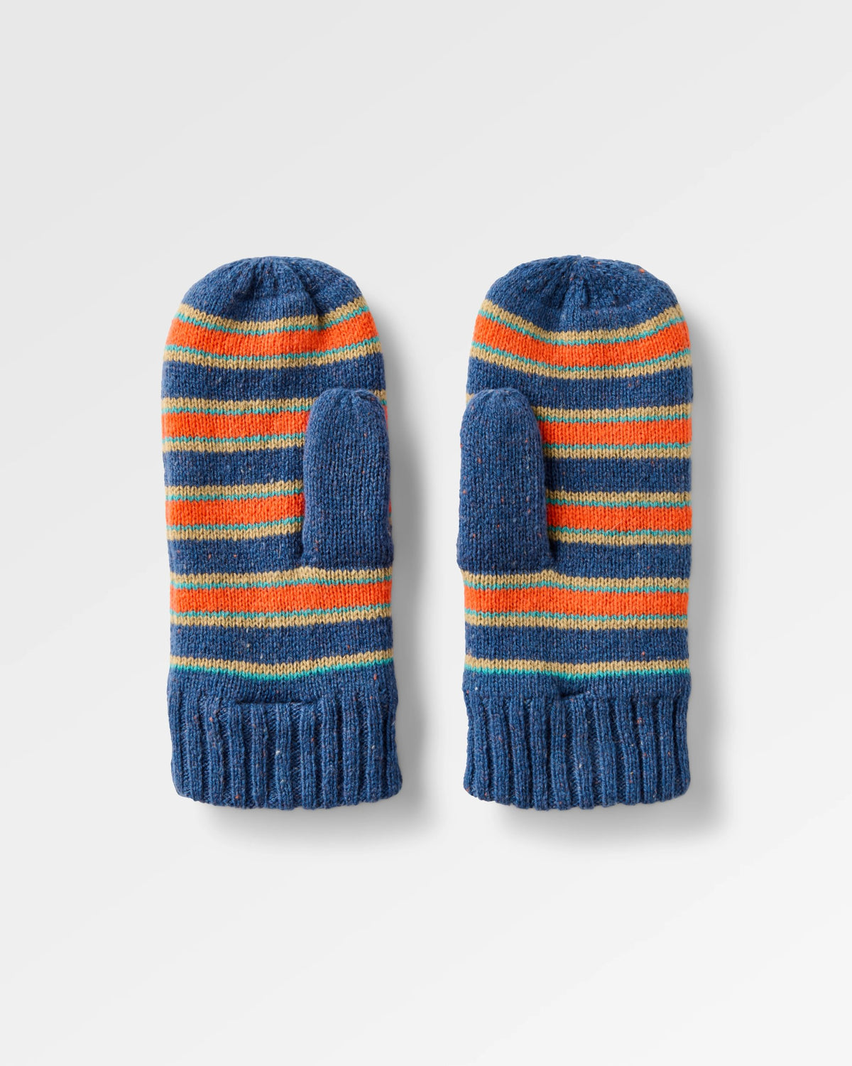 Goldglow Knit Mitten - Dark Denim - Flatlay