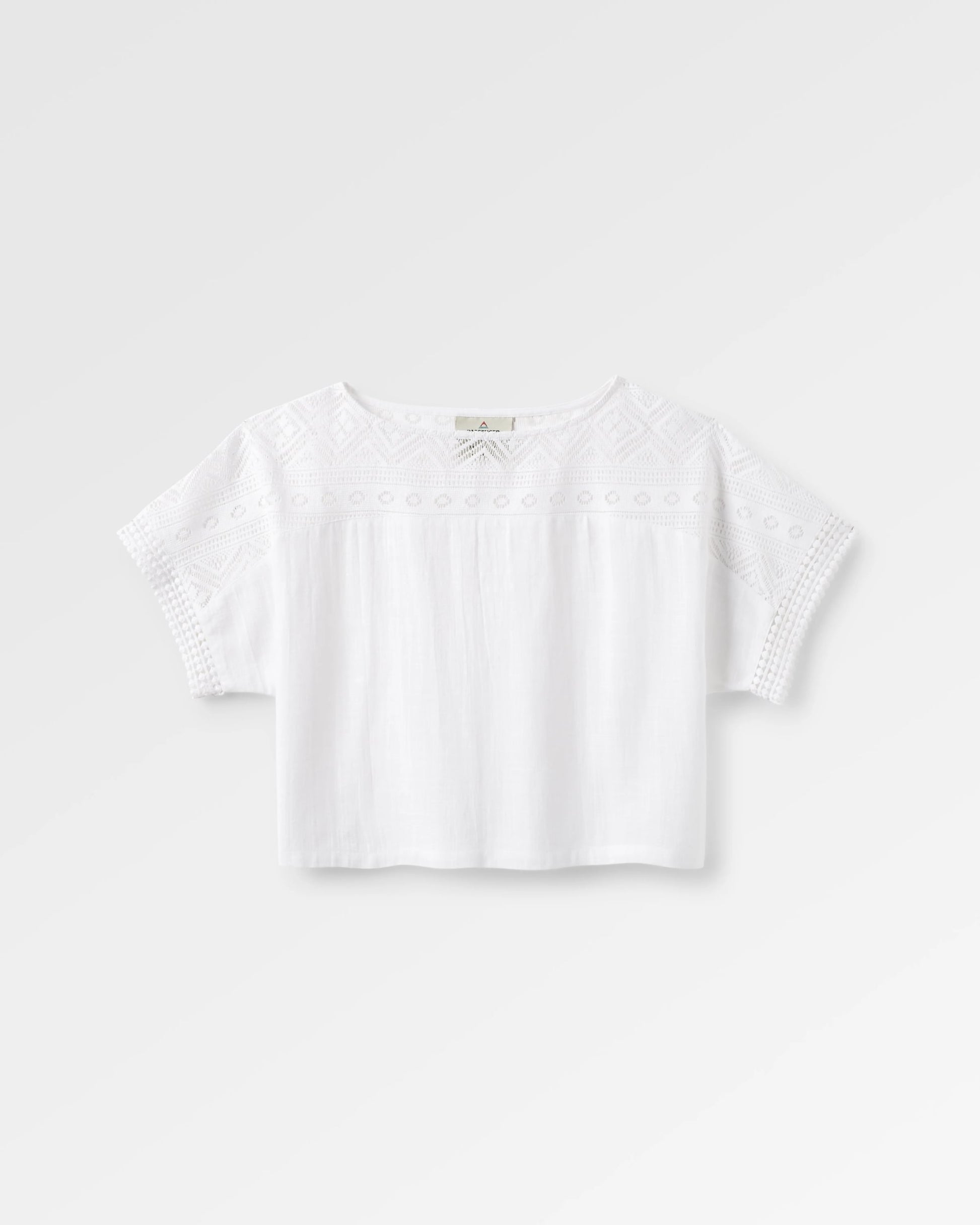 Flurry Woven Top - White - Flatlay