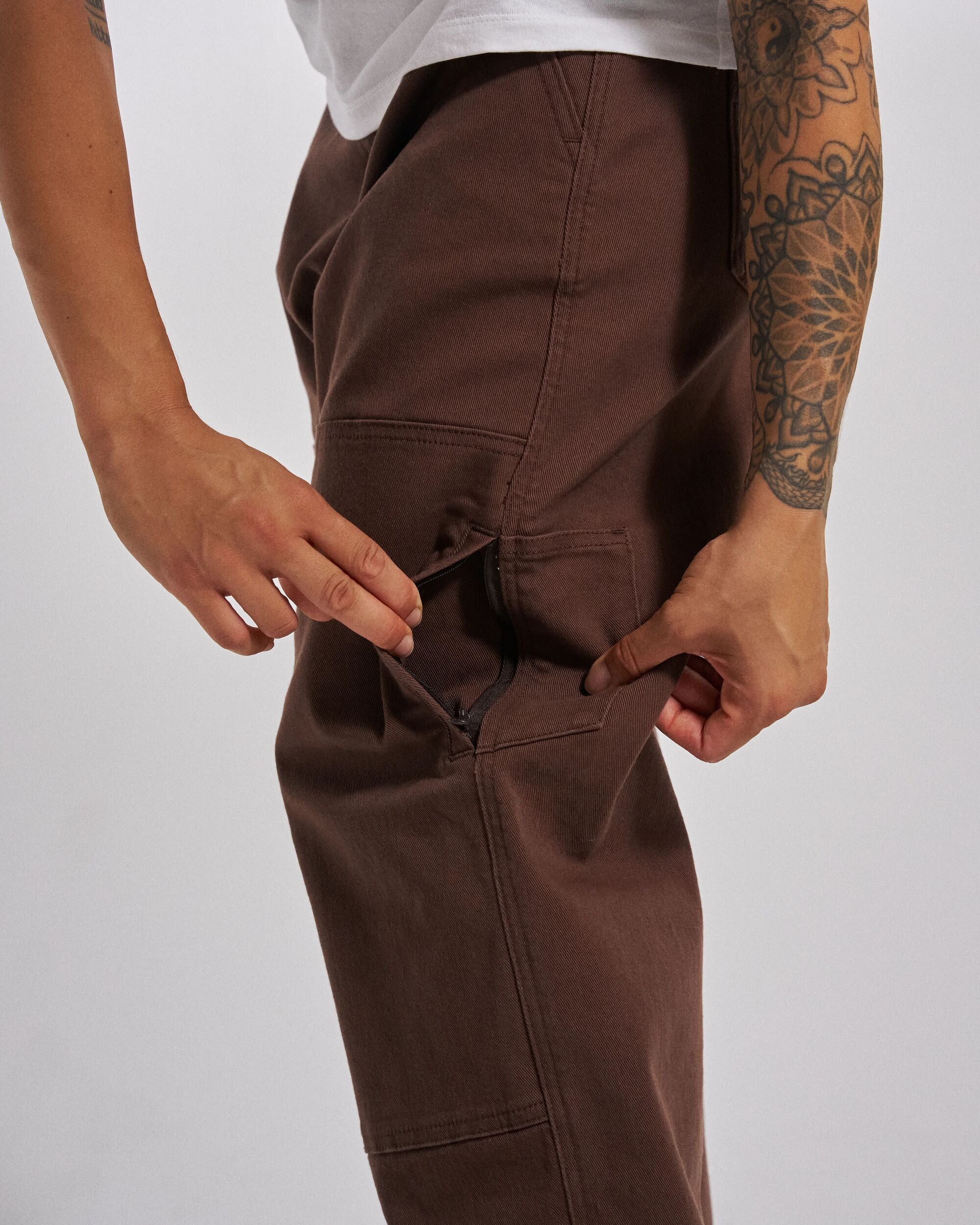 Fortuna Trousers - Chestnut - Studio Model