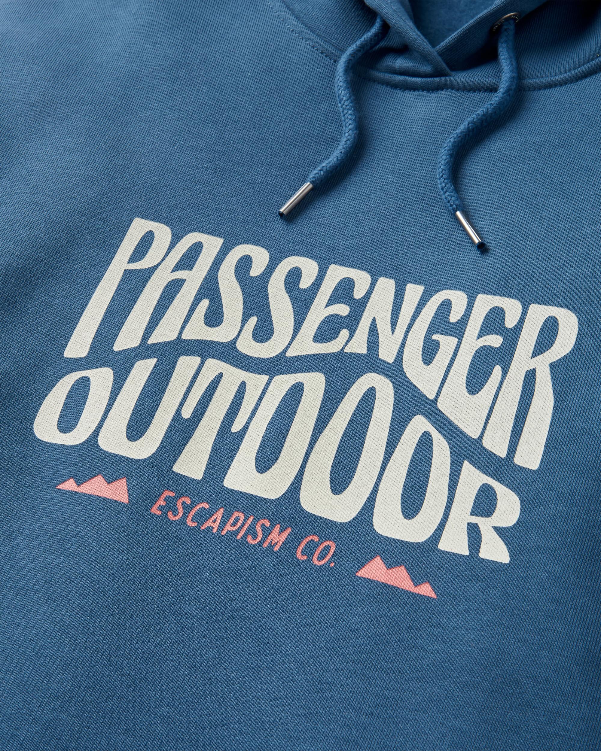 Yuca Organic Cotton Hoodie - Dark Denim - Flatlay