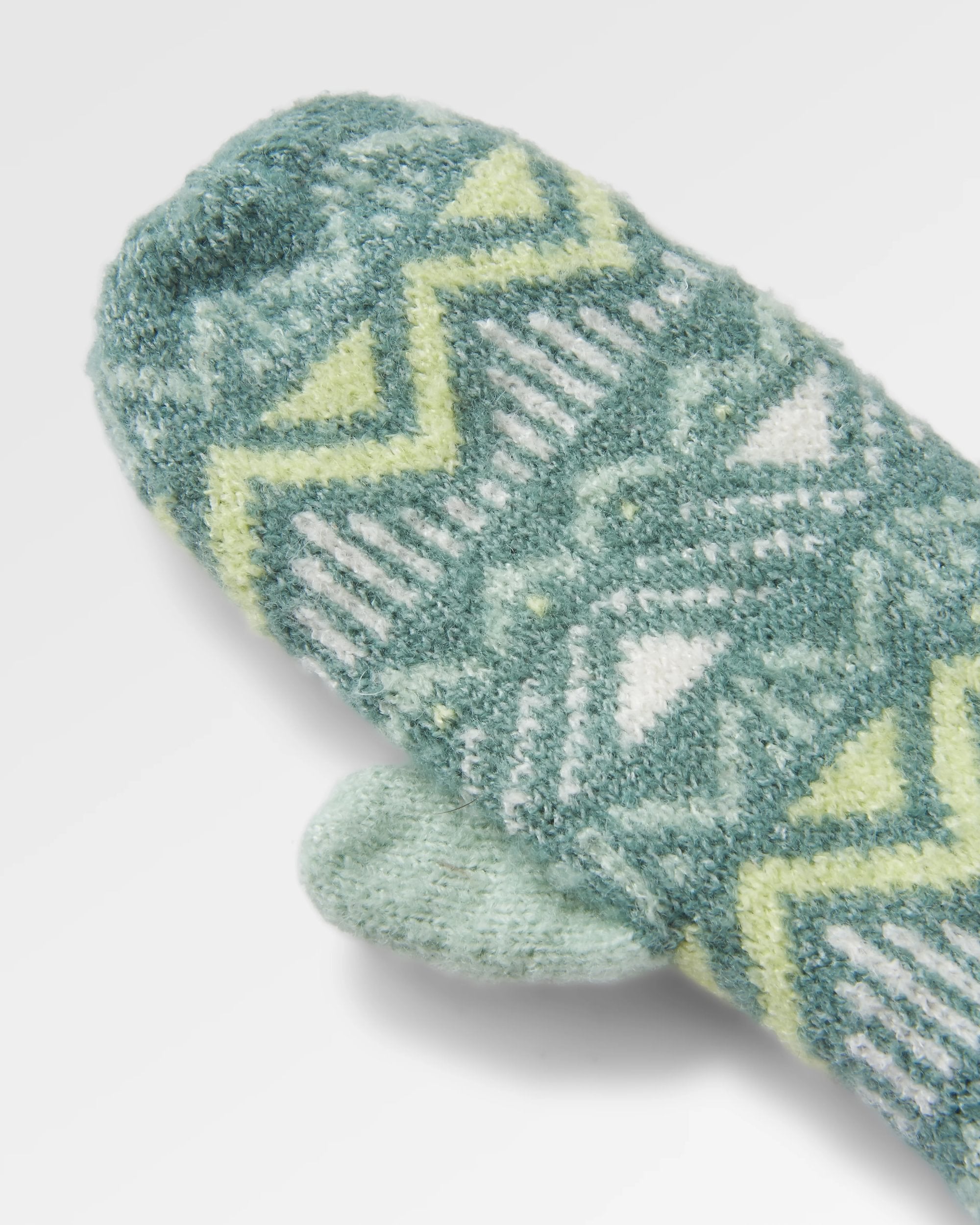 Nettle Recycled Fleece Lined Mittens - Arctic - Flatlay