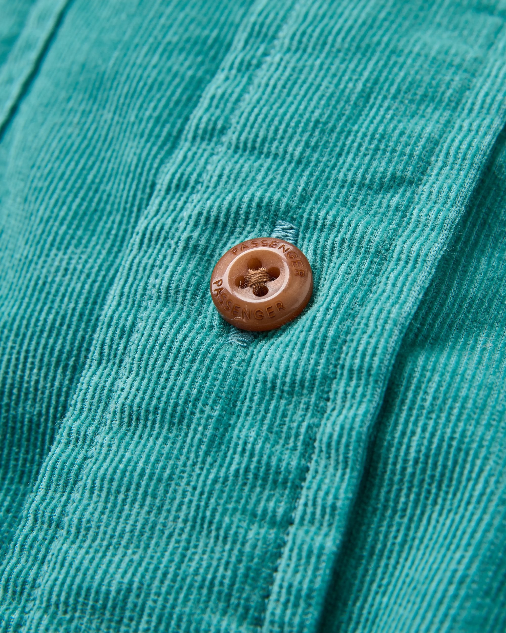 Backcountry Cord Light Shirt - Ocean Teal - Flatlay