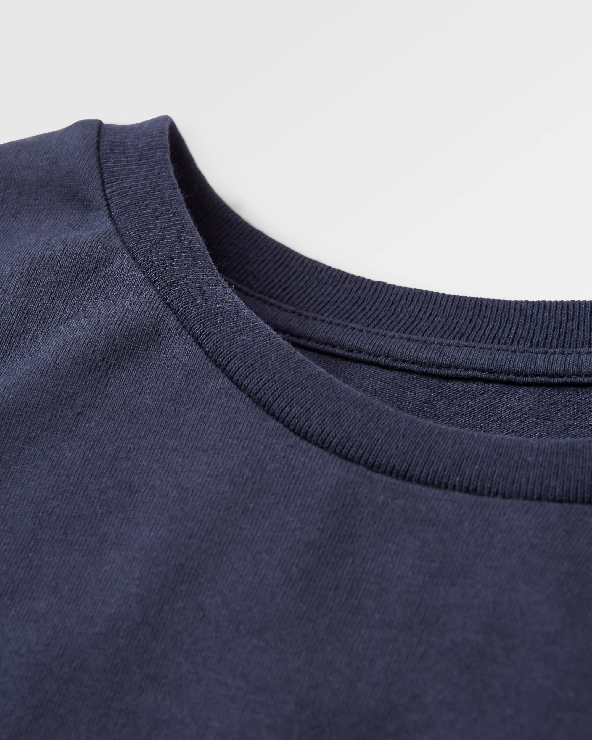 Made To Roam Recycled Cotton T-Shirt - Deep Navy - Flatlay