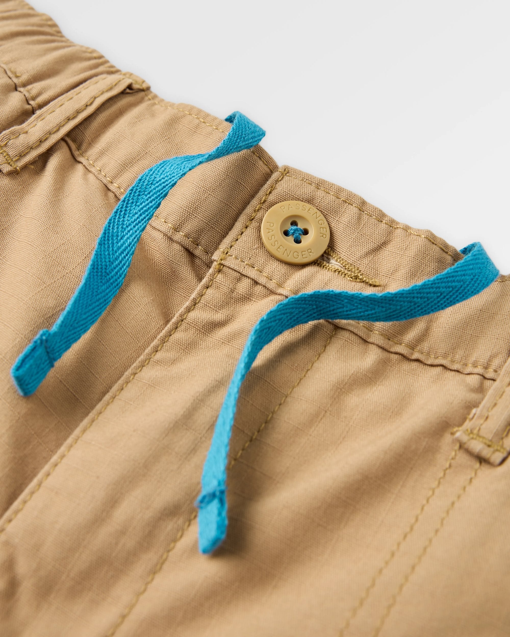 Rif-Raf Organic Cotton Ripstop Short - Biscuit - Flatlay
