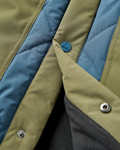 Campscape Parka - Khaki/Dark Denim - Flatlay