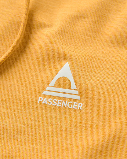 Sunvale Lightweight UPF50 Hoodie - Spruce Yellow Marl - Flatlay