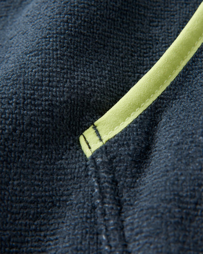 Tulum Recycled Towel Poncho - Pistachio/ Charcoal