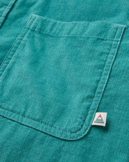 Backcountry Cord Light Shirt - Ocean Teal - Flatlay