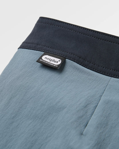 Cutback NetPlus® 17" Boardshort - Storm Grey/Marine Blue - Flatlay
