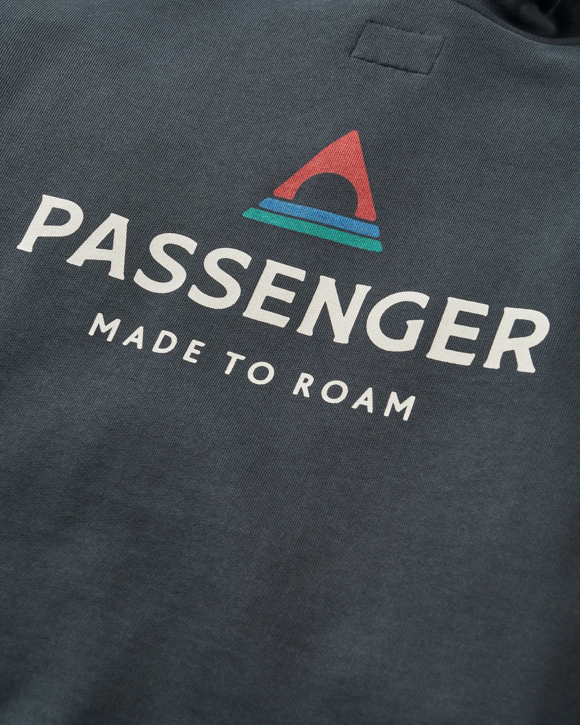 Passenger Relaxed Fit Hoodie - Black - Flatlay