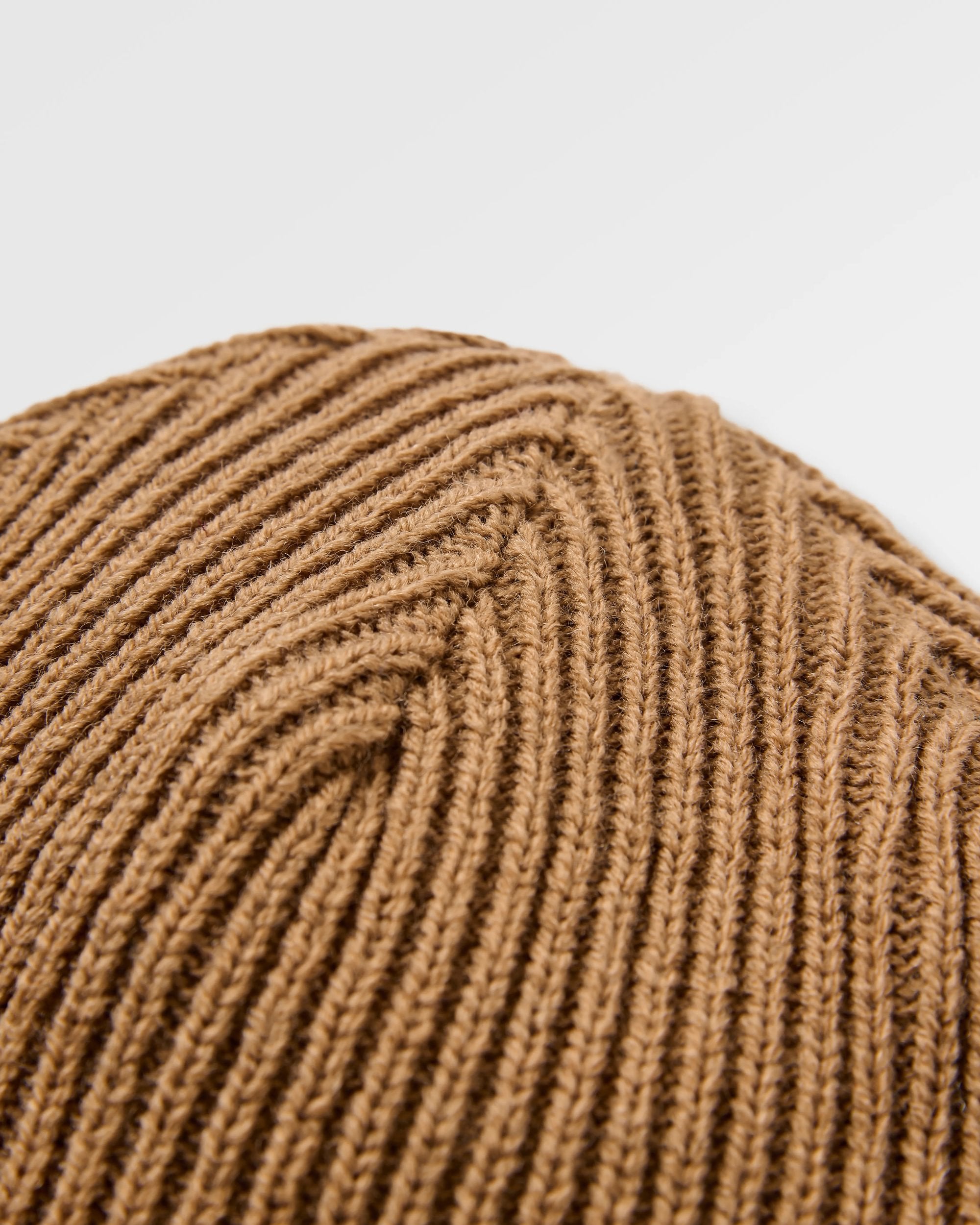 Outlook Reversible Recycled Beanie - Toffee/Stone - Flatlay