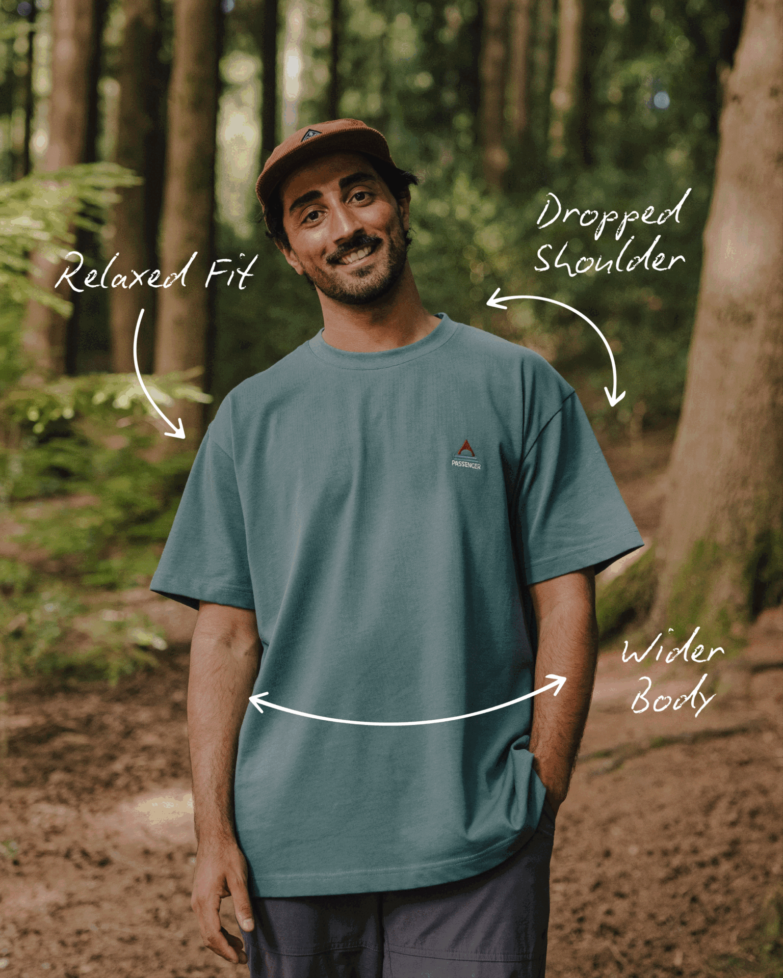 Heritage Recycled Relaxed Fit T-Shirt - Peach - 
