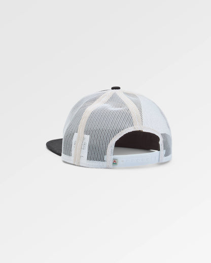 Roamer 7 Panel Organic Cotton Trucker Cap - Phantom Black
