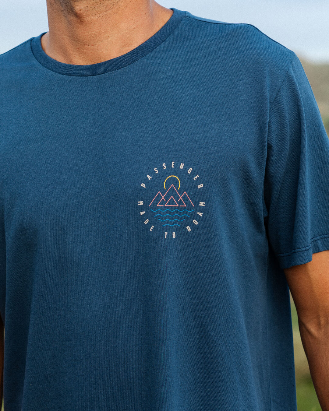 Escapism Recycled Cotton T-Shirt - Dark Denim - Lifestyle