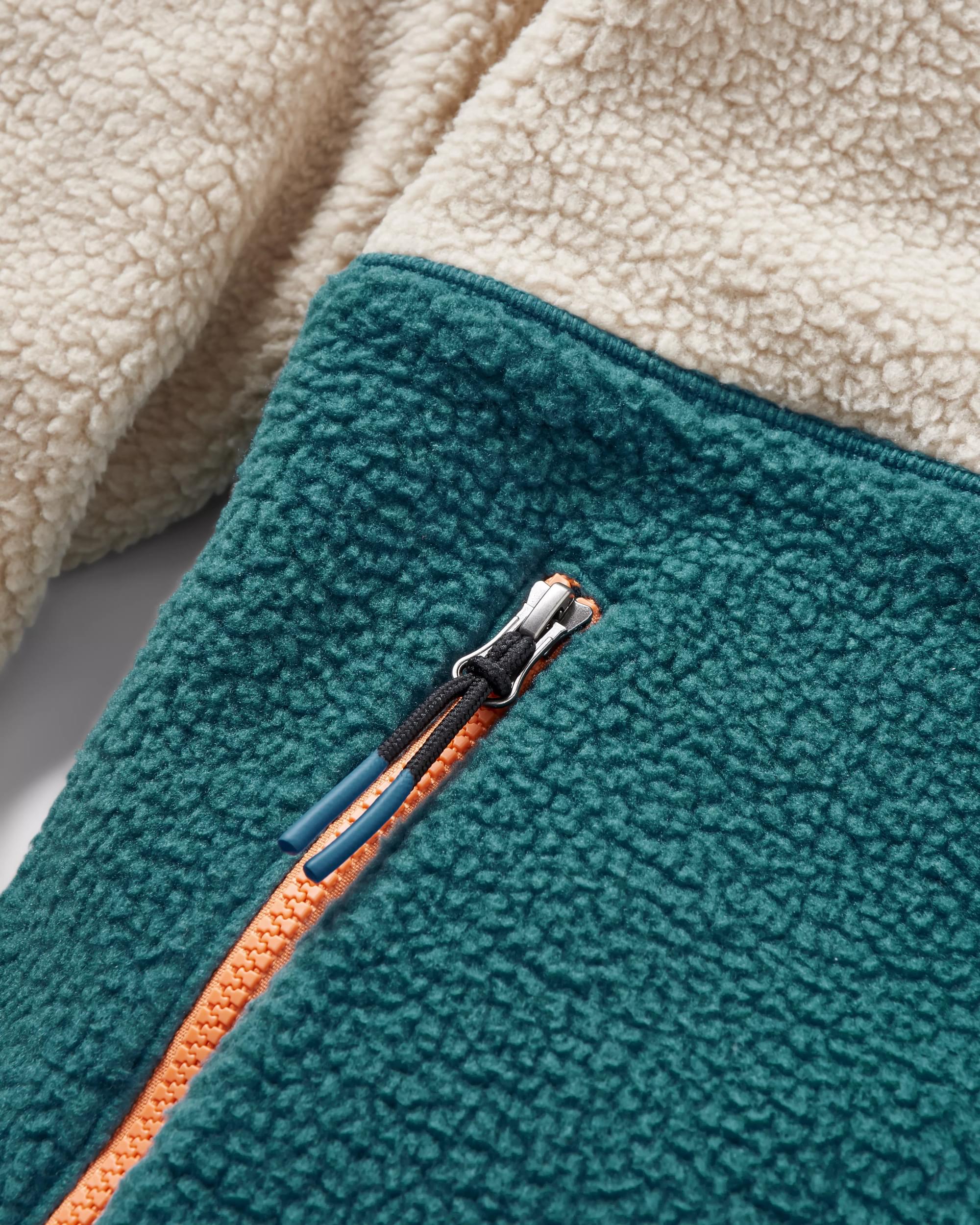 Home Recycled Sherpa Fleece - Mediterranean - Flatlay