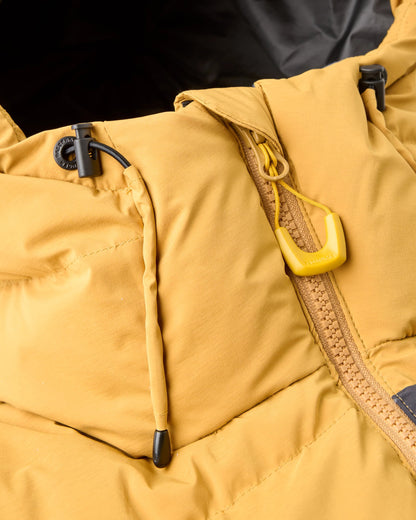 Cindra Down Jacket - Dusty Ochre/Dusty Olive - Flatlay