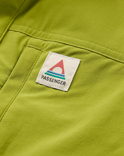 Traveller Short Sleeve Stretch Shirt 2.0 - Tea Green - Flatlay