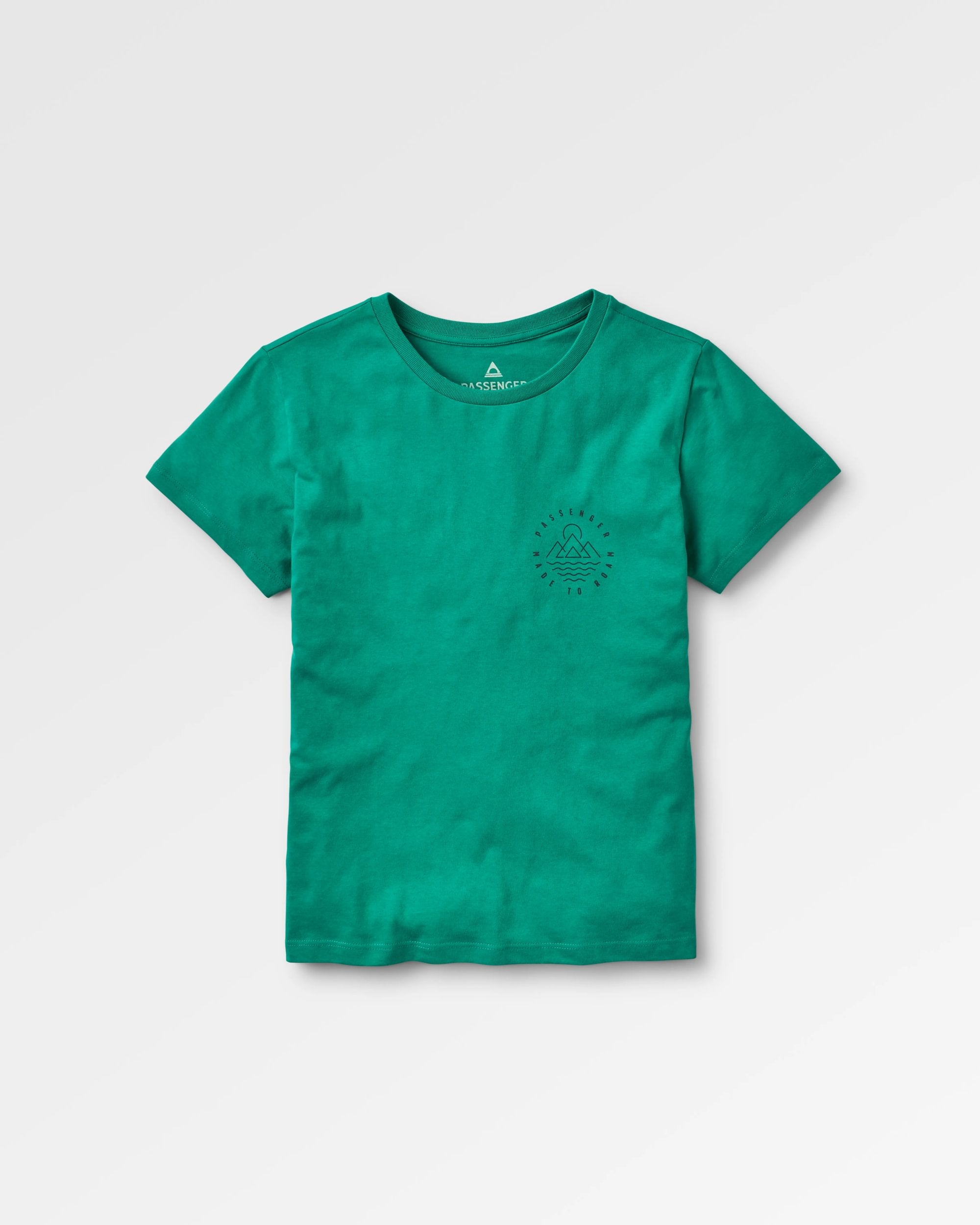 Remote Recycled Cotton T-Shirt - Greenlake - Flatlay