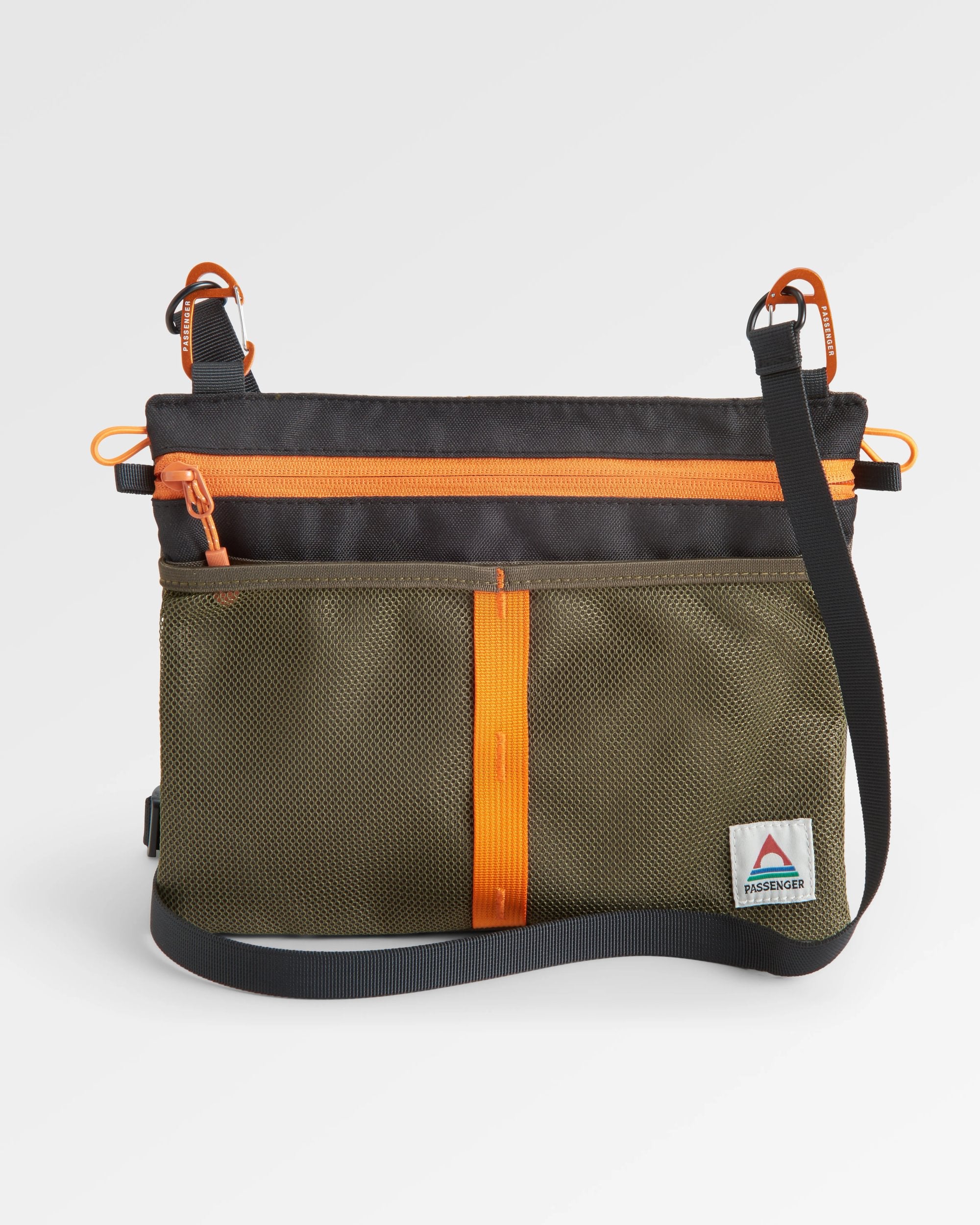 Waypoint Cross Body Bag - True Black/ Khaki - Flatlay