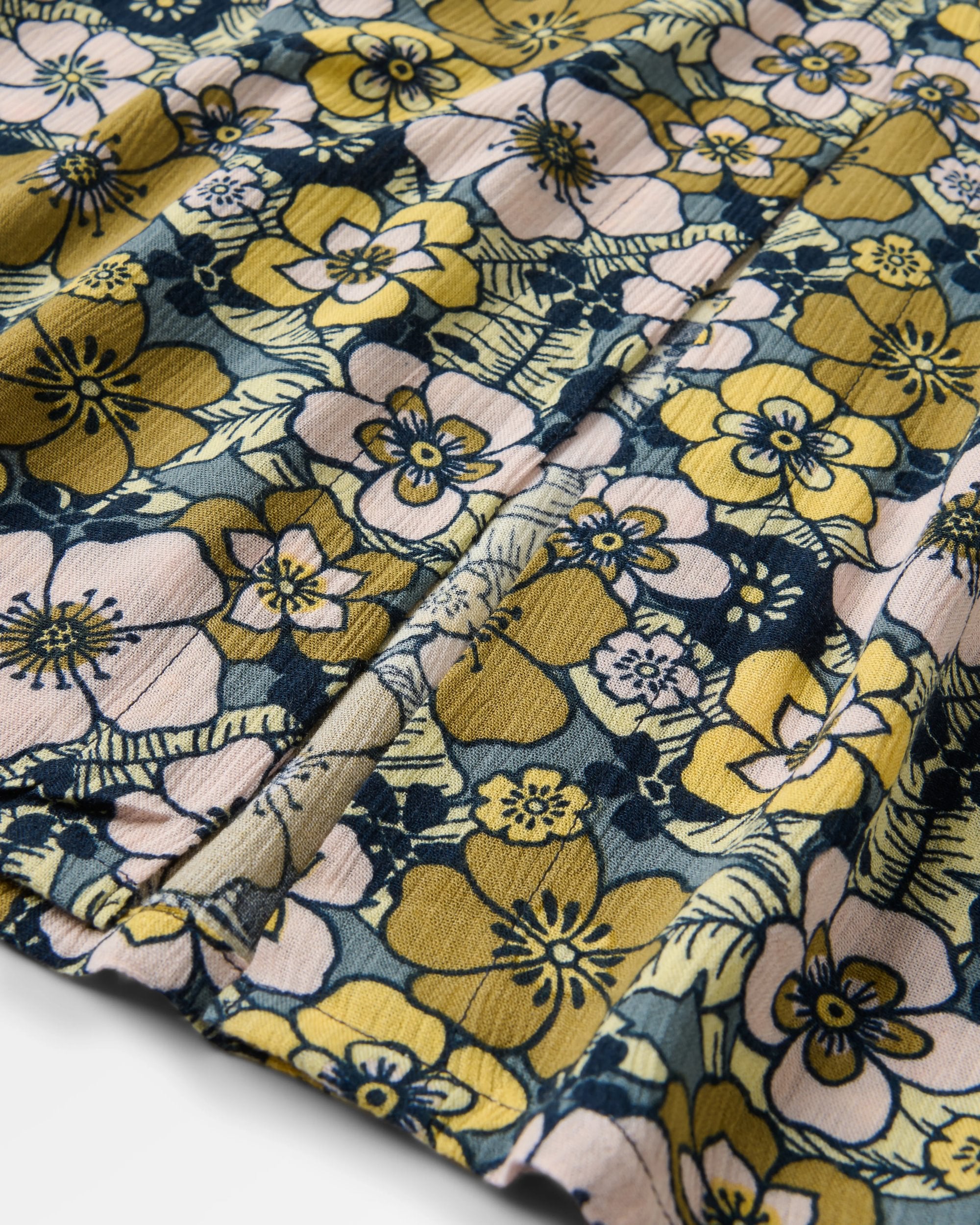 Hannah Skirt - Vintage Floral Sunlight - Flatlay