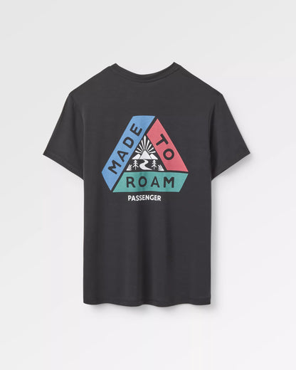 Aurora Recycled Active T-Shirt - Black - Flatlay